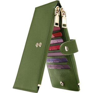 New RFID Wallet Women Large Size Bifold Multi Card Wallet Case